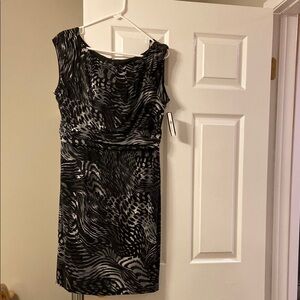 Elegant Black and Gray Women's Dress